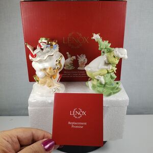 Lenox 2024 MERRY GRINCHMAS Grinch & Max Salt & Pepper Christmas Set NIB